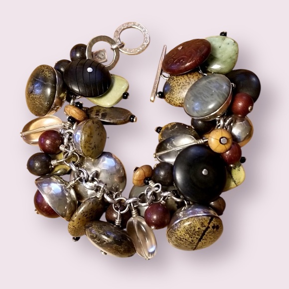 Silpada Chunky Charm Bracelet Vintage Retired